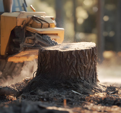 This is a picture of a tree removal project by NWA Brothers Tree Service in Rogers, Arkansas.